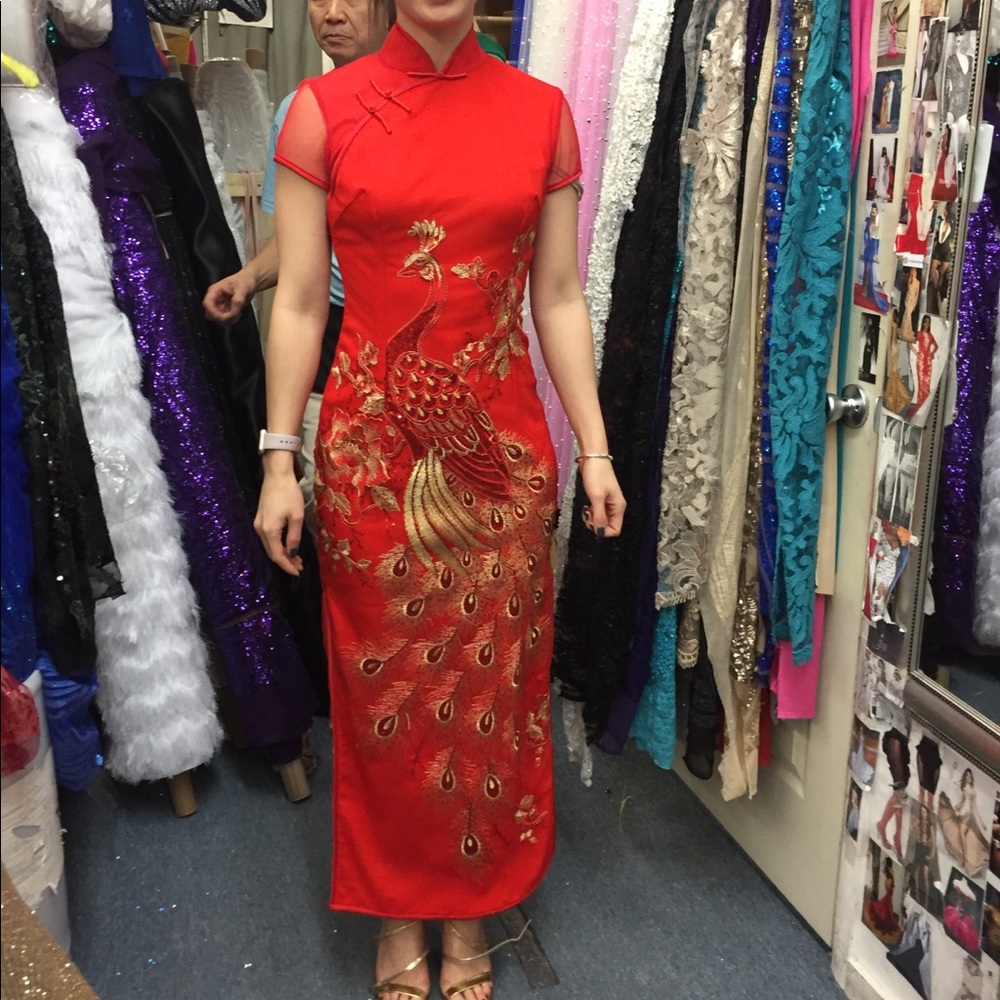 Chinese dress with phoenix